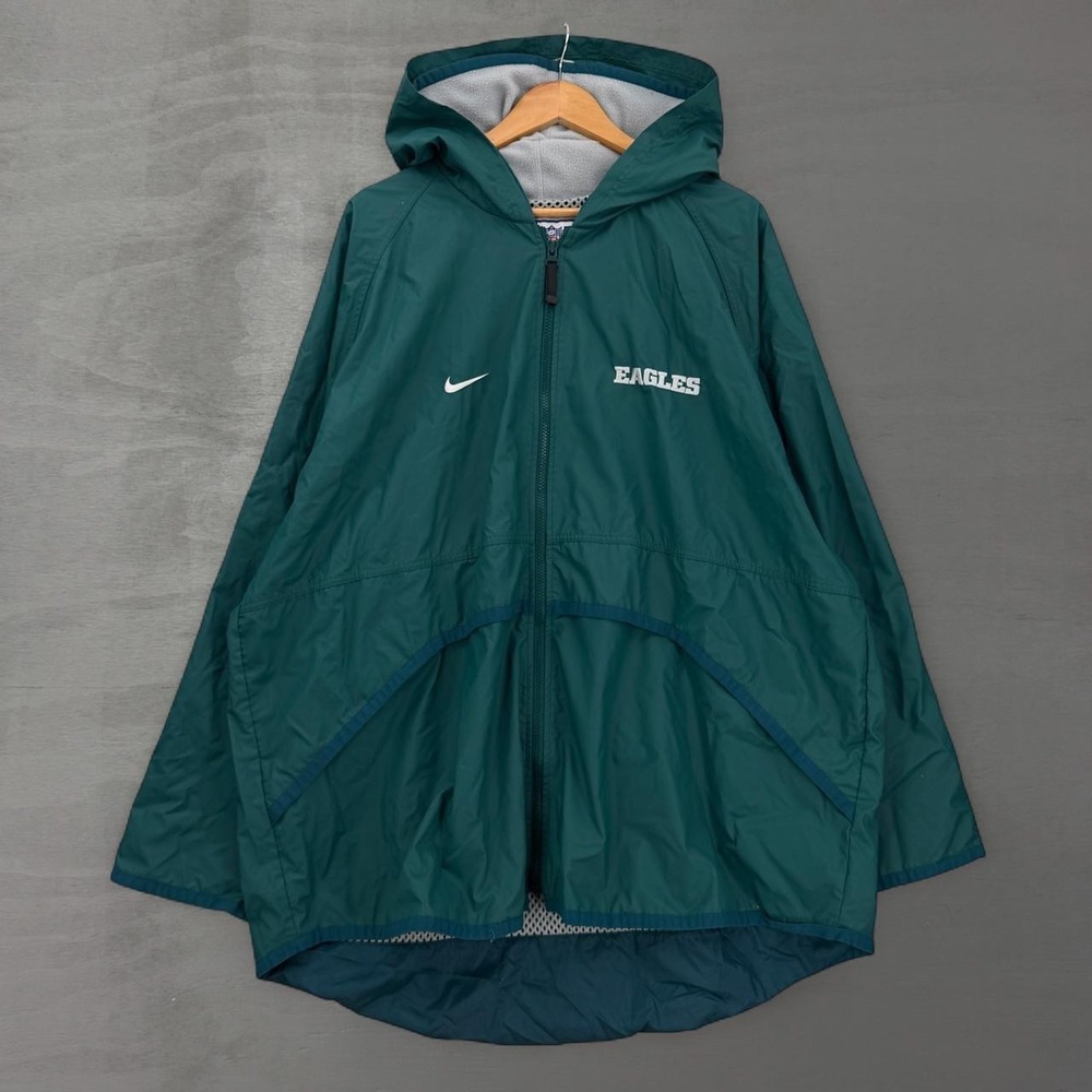Vintage Waterproof Nike Philadelphia Eagles Sideline Jacket Green Pro Line XXL
